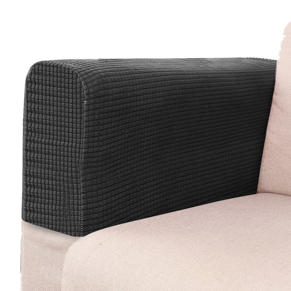 Lænestol Armlænsbeskyttere, 2 stk. Sofa Armlænsbetræk (Sort)