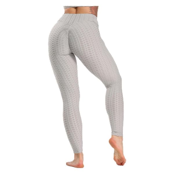 Tights Leggings med tie-dye mønster - Grå grå xl