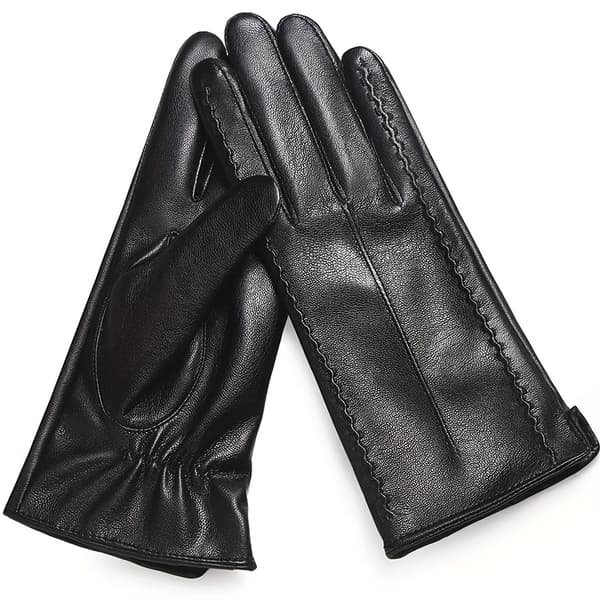 Elegant Windproof Gloves for Women - Windproof and Warm Gloves with Touchscreen Function, Suitable for Cold Weather W [DB] Black
