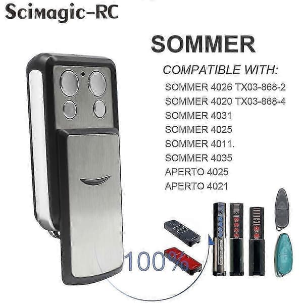 SOMMER 4031 TX08-868-4 Universal Fjernkontroll for Garasjeportåpner