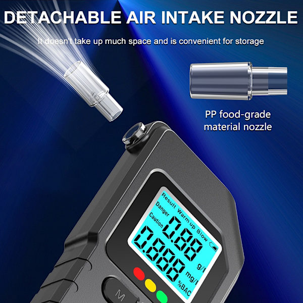 Portable Alcohol Tester with LCD Display - Accurate and Convenient
