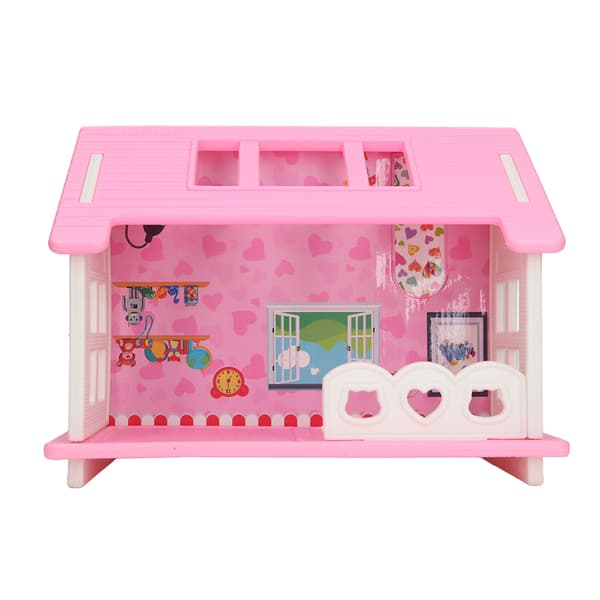 1:12 Scale Dollhouse Kit with Miniature Rooftop Terrace for Children