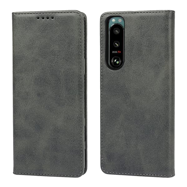 Sony Xperia 10V Lompakkokotelo - Musta Harmaa Musta Svart black