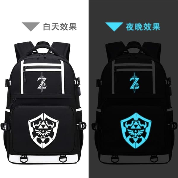 Luminous The Legend of Zelda Backpack with USB Charging