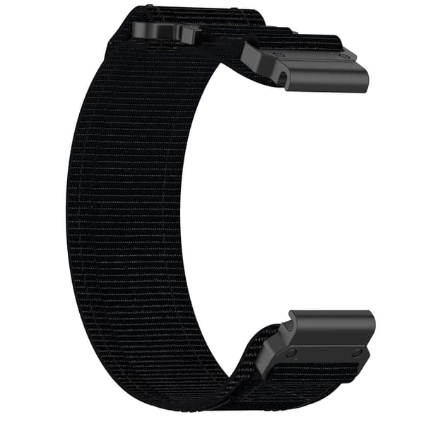 22mm nailonranneke Garmin Instinct Crossover Solar Black -kelloon Black