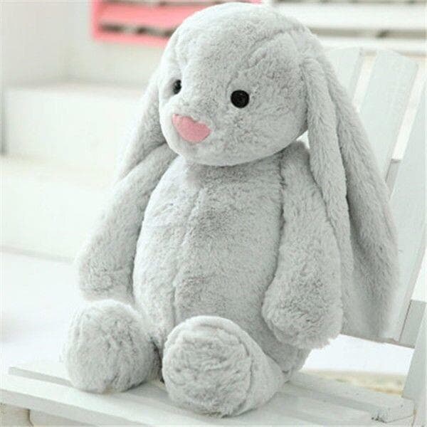 Kaninbamse - bomuld, blød - til fest, børn - 40 cm