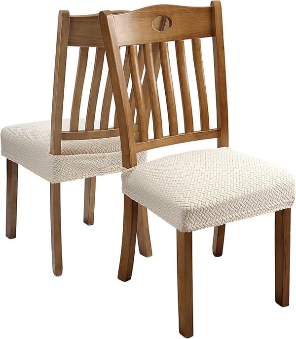 4 stk Stretch Jacquard Stoltrekk Avtakbare og Vaskbare (med Ba_jarx