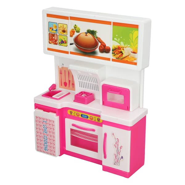 Kids Play Kitchen with Openable Oven Educational Pretend Play Cooking Game
