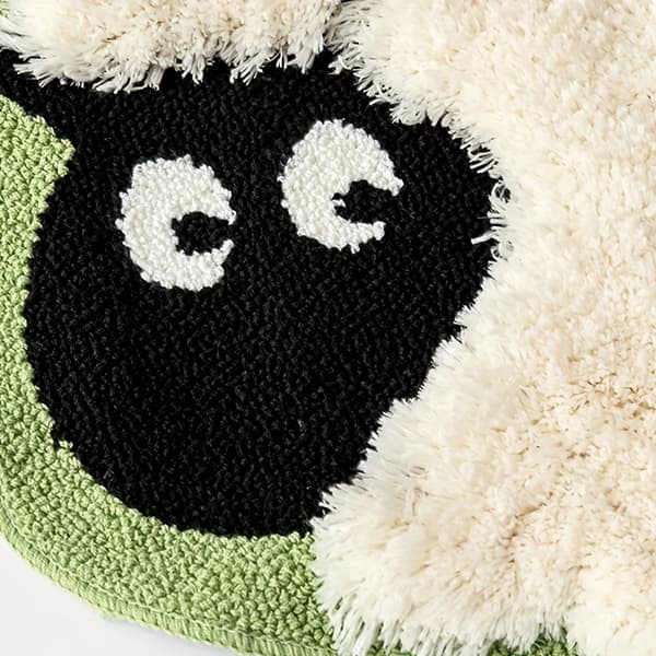 Rustic Sheep Welcome Mat Non-Slip Machine Washable, Ultra-Soft for Kitchen Hallway Bedroom