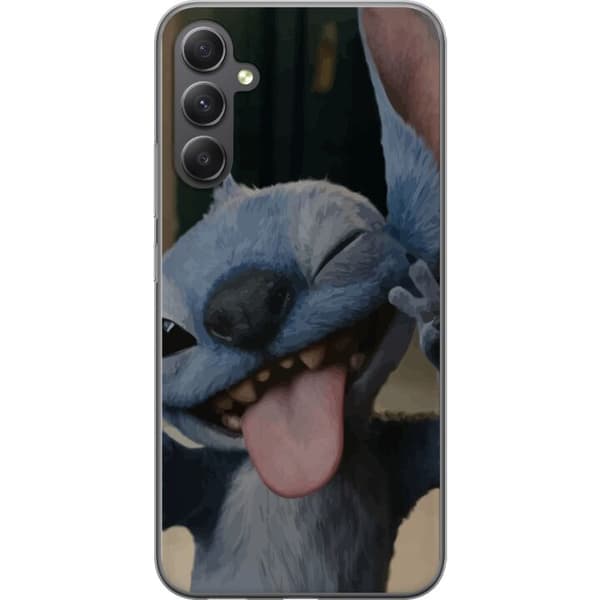 Compatible Mobile Case for Samsung Galaxy A35 Stitch Cute Alien – Blue Favorite from Outer Space