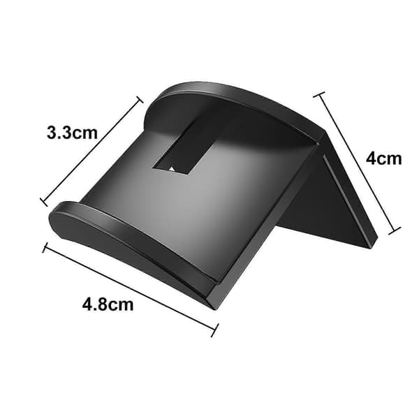 10-pack Wall Mounted Cap Holders for Home, Bedroom, Self-Adhesive, Traceless Caps (Black)