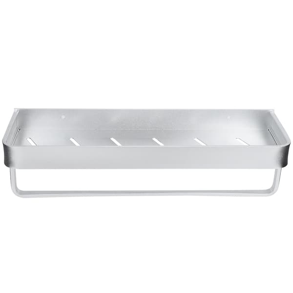 Wall Mounted Storage Shelf Shower Shelf Multifunctional Holder for Kitchen Bathroom 40cm with Railing