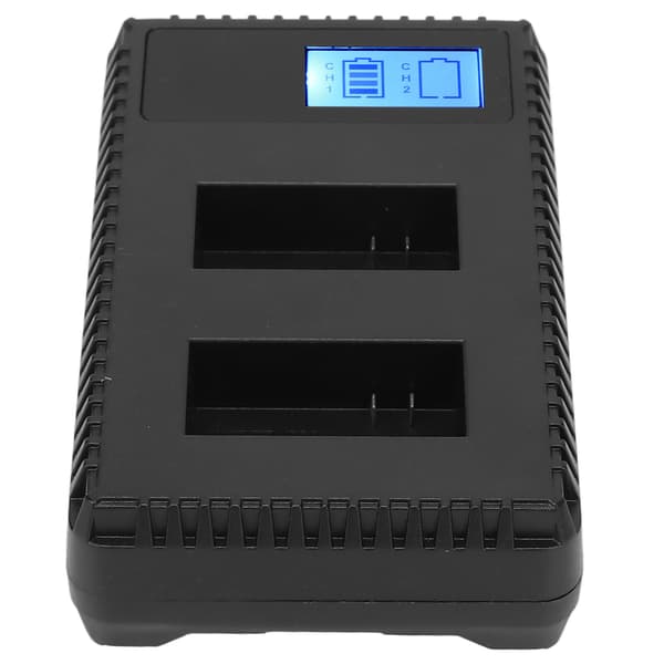 Dobbelt oplader til batteri med LCD-skærm, dobbelt USB-oplader med 1 batteri til Hero 2 3 kamera