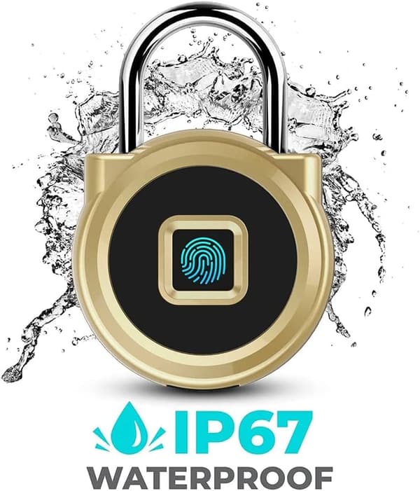 Gym Locker Padlock, Fingerprint Unlock or Remote Authorization