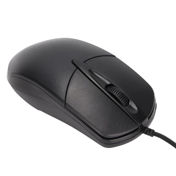 Adjustable Ergonomic Heated Mouse - Black, 1600DPI Wired Heating Mouse for Windows and OS X Systems