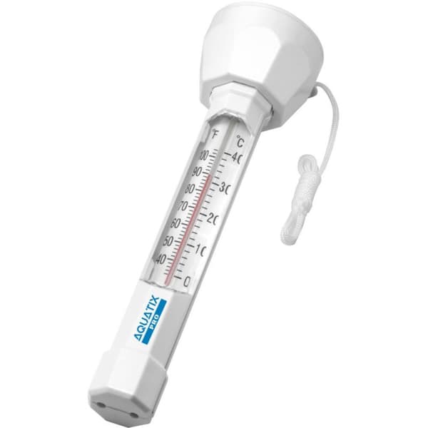 Stor flytende bassengtermometer med tau, støtsikkert termometer for alle bassenger og spa