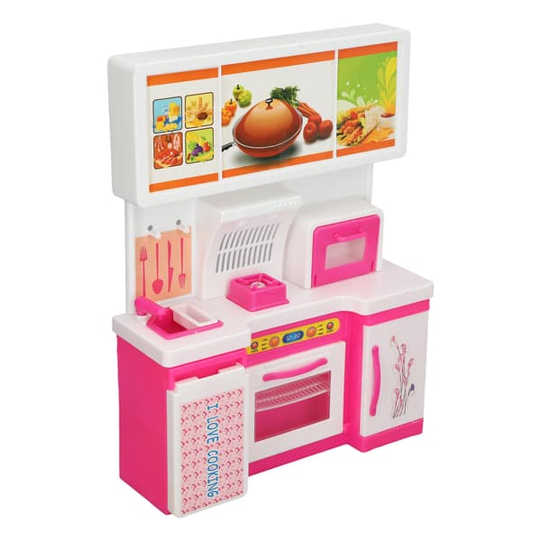 Kids Play Kitchen with Openable Oven Educational Pretend Play Cooking Game