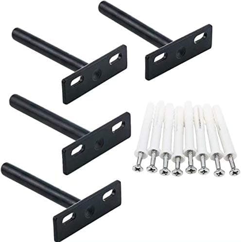 Flytende hyllekonsoller 4 stk 10 mm veggkonsoll usynlig Br