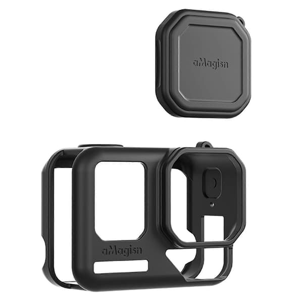 AMAGISN Silicone Protective Case for Insta360 Ace Pro 2 Action Camera with Lens Cap and Lanyard