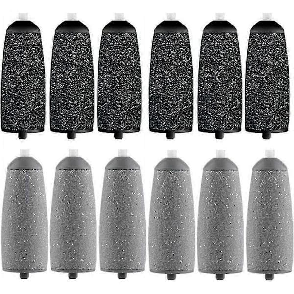 12-pack Replacement Rollers for Flawless Pedi, Replacement Heads Compatible with Finish Touch Flawless Pedi Electronic File Tool