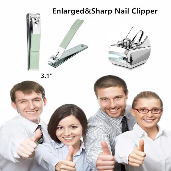 Nagelklippset med portabelt reseetui
