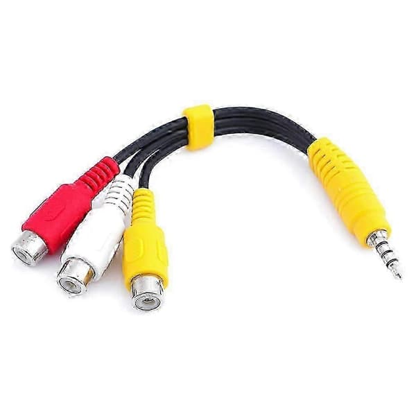 Erstatning for Sony TV Video AV Komponent Adapterkabel, 3,5 mm til 3 RCA AV Input Adapter CBF Signalkabel til Sony TV - 23CM/9 tommer Udgave 0822