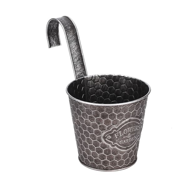 Vertical Ribbed Metal Wall Planter Wall Mounted Flower Pot