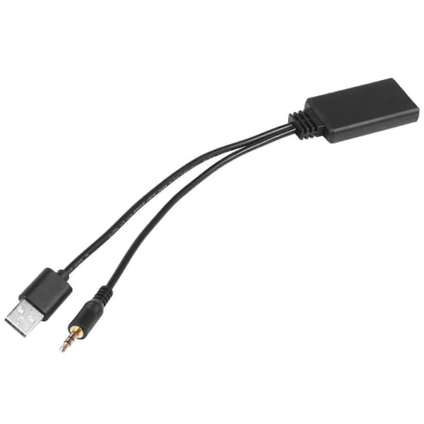 Car Wireless Bluetooth Module Music Adapter Extra Receiver Aux Audio USB 3.5mm Jack For E90 E