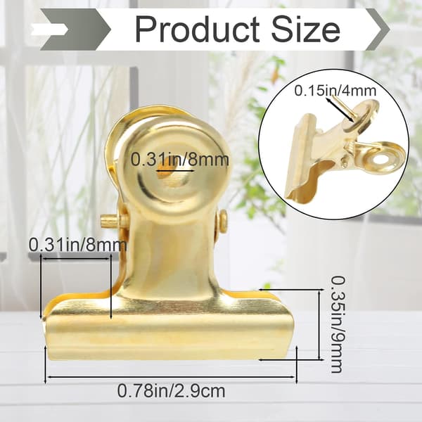 Gullfargede tegnestiftklemmer Gold