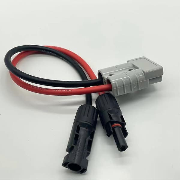 10AWG Waterproof Solar Panel Y-Adapter Connection Cable, 600V High Current Capacity for Efficient Power Transmission