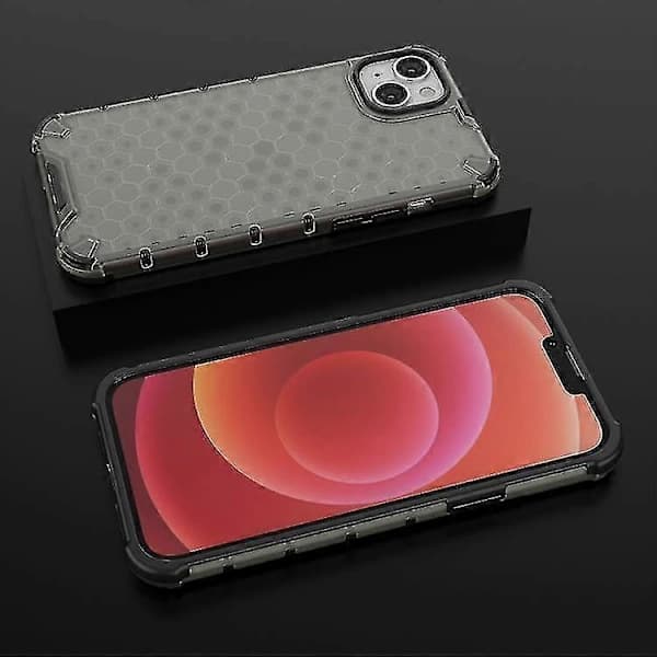 Honeycomb-kuori iPhone 15:lle (musta)