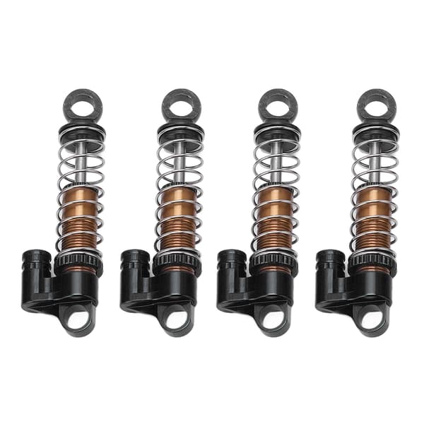 Aluminiumslegering For- og Bagstøddæmper til ECX 1/24 Barrage til RGT 1/24 til FTX 1/24 RC Bil Sort