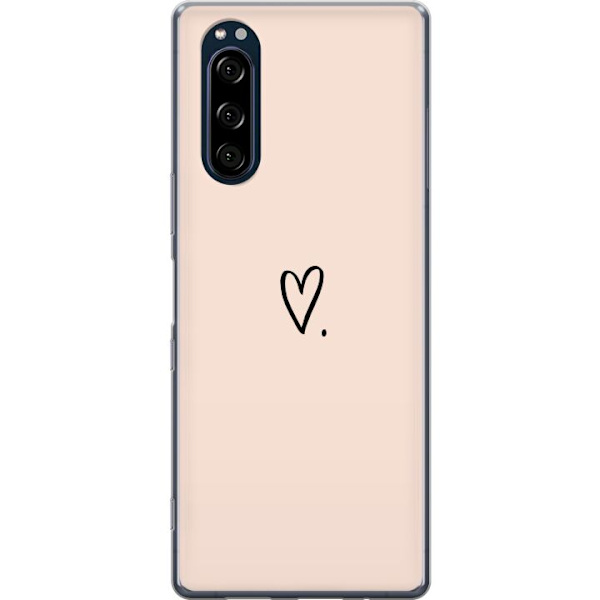 Kompatibelt mobildeksel til Sony Xperia 5 Hjerte