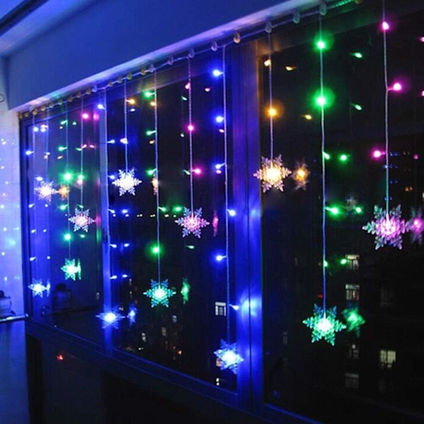 RGB Light Curtain, Light Curtain, LED Star, LED String, 96 LED 3.5 M Light String, LED String Window Decoration
