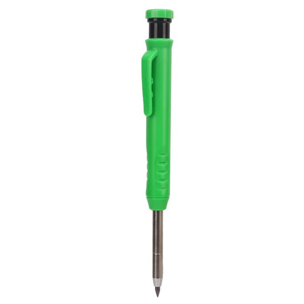 Solid Carpenter Pencil Kit Portable Built-in Pencil Sharpener Woodworking Pen Groove-free Cap for Designers