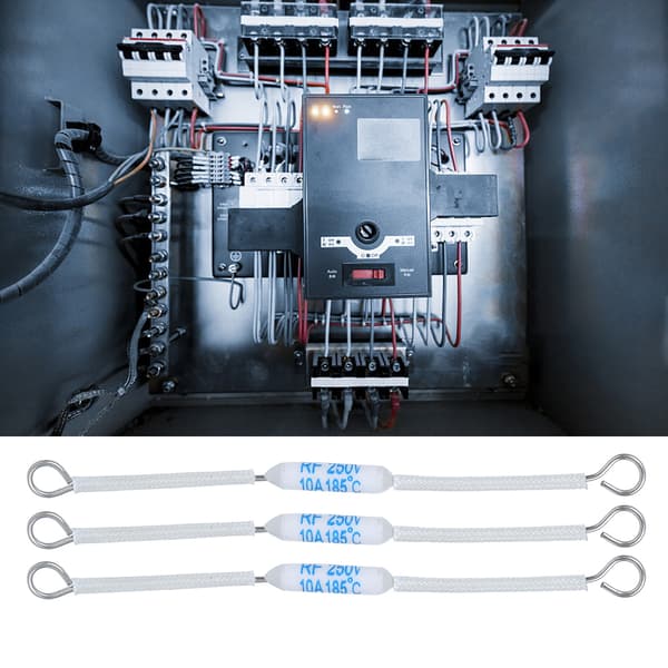 20 stk. 250V 10A RF Keramisk Termisk Sikring 185C 90mm 3.5in til Apparater