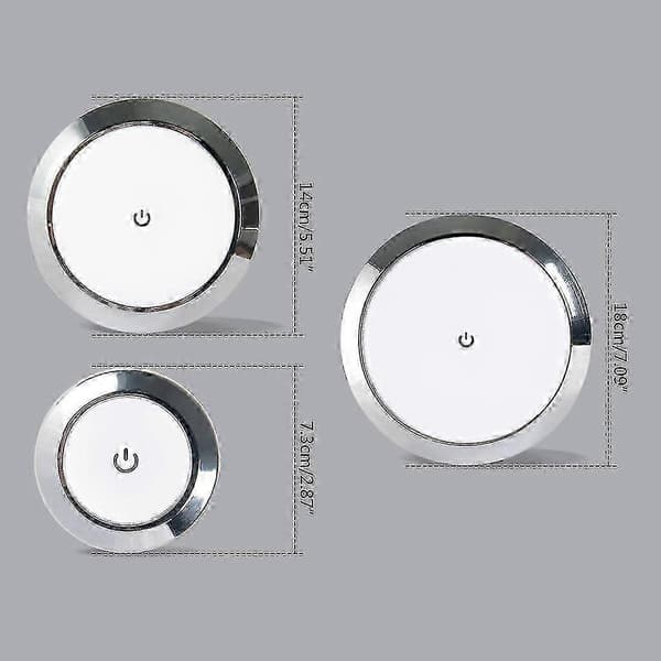 12/24V Marine Loftlampe til autocamper med berøringskontakt og loftmontering 7,3cm-24V 7.3cm-24V