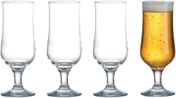 Tulip Pack med 4 stilkede ølglas, 35 CL Transparent Transparent