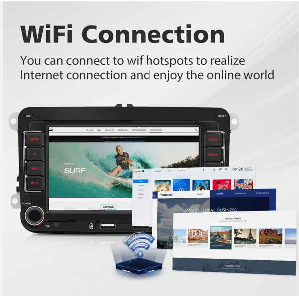 VW Golf MK5 Polo Passat Jetta 7 tuuman Android Apple Carplay auton GPS-stereoradio
