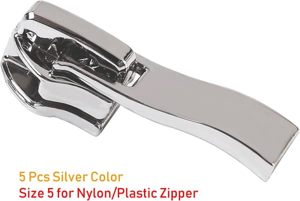 Zipper Pull Tab, 15 Pcs Metal Zipper Pull Tab Metal Zipper Replacement Zipper Pull Tab for Clothes, Bags, Coats, Tents, Luggage