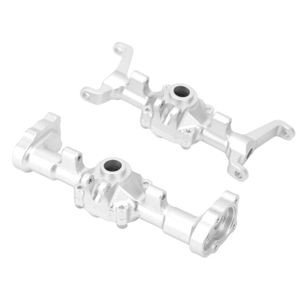 FMS FCX24 1/24 RC Bil Aluminiumlegering CNC Forreste Bagakselhus Sæt Sølv