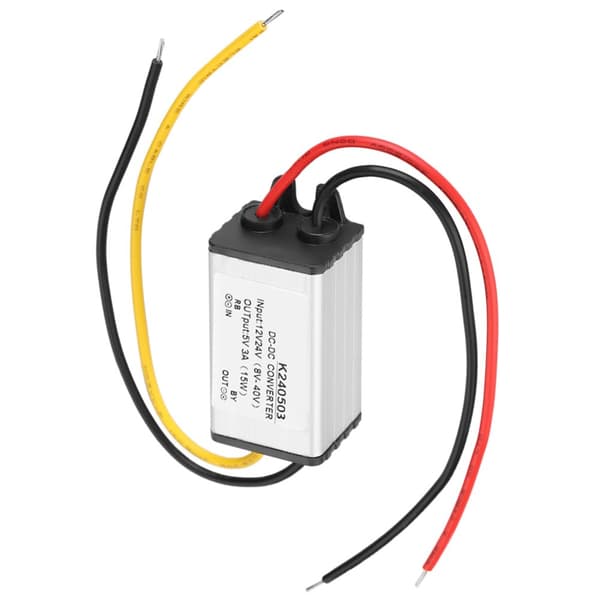 12V/24V til 5V 3A Buck-omformer - Effektiv strømforsyningsmodul