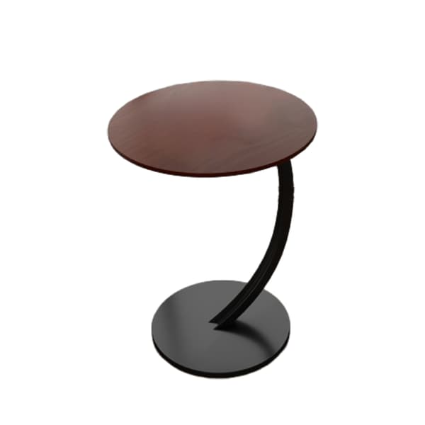 [Sale] Side Table, C-Shaped Mobile Sofa Table, Laptop Table, Coffee Table, Computer Table, 40x60cm, Walnut Look, for Living Room