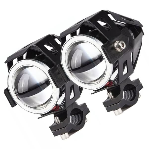2 stk. LED-forlygter til motorcykel, superlys, fjernlys/nærlys, 12V‑85V, universal til ATV, UTV, lastbiler, både