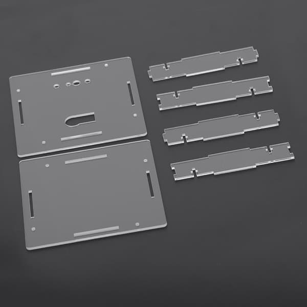 LED-lämpötilakello valonsäädöllä - DIY-sarja, punainen (sisältää kotelon ja USB-kaapelin)