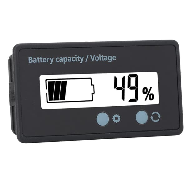 GY-6GS PCB HTN Waterproof Battery Capacity Meter Indicator LCD Display 12-84V White