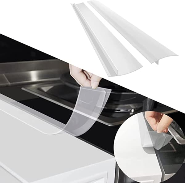 Transparent Stove Gap Cover - Keep Clean Between Stove and Countertop, 61.5 cm 2-pack
