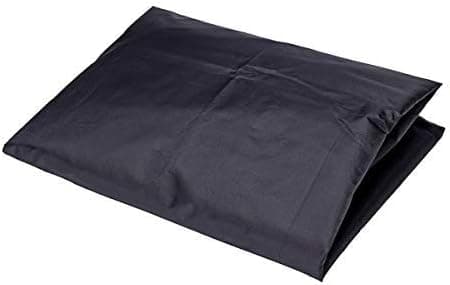Black Round Fire Pit Cover, Waterproof, Dustproof, Protective Cover for Garden and Patio with Drawstring for Fire Pit (XXL)