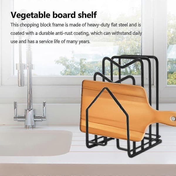 Cutting Board Rack Cutting Board Organizer Rack Holder Kitchen Counter Pots Pan Lid Rack Orga