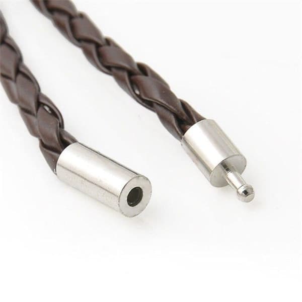 2-pak - Læderarmbånd - Læderarmbånd Sort